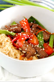 Mongolian Beef Brown Rice Bowl Living La Vida Holoka
