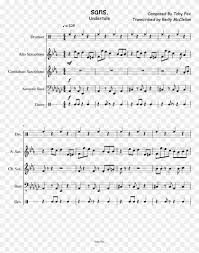 A classic sandbox video game for mac!. Undertale Sans Minecraft Trombone Sheet Music Hd Png Download 850x1100 672337 Pngfind