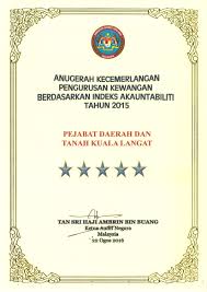 Majlis penyampaian sijil anugerah perkhidmatan cemerlang 2011, unit perancang ekonomi, jabatan perdana menteri diadakan pada 24 april 2012. Portal Rasmi Pdt Kuala Langat Anugerah Kecemerlangan Pengurusan Kewangan