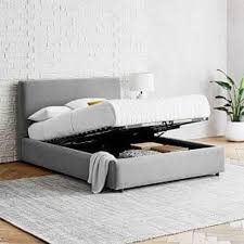 Haven Storage Bed In 2020 Storage Bed Upholstered Beds Upholstered Storage