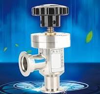 Válvula de isolamento de fole, KF25 304 de aço inoxidável de alto vácuo  manual válvula de ângulo reto adequado para metalurgia de energia solar ...