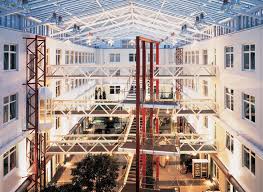 The corporate scenography of the frankfurt stock exchange is expressed in a narrative space. Deutsche Borse Fay Projects Gmbh