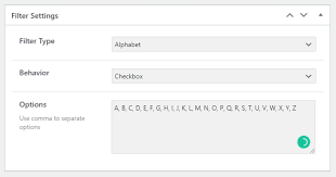 Typedef struct{ char title[ ; Jetsmartfilters How To Create An Alphabet Filter Crocoblock