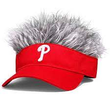 Philadelphia Phillies Flairhair Adjustable Visor By Concept One Accessories Mlb Com Shop Cap Hair Philadelphia Phillies Hair With Flair