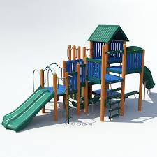 Big Playground 3d Model Enfant