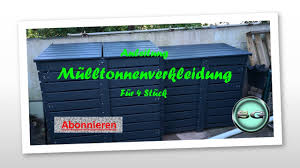 Aus stein selber bauen hat den vorteil: Mulltonnen Verkleidung Mulltonnen Box Selber Bauen Selbst Gemacht Youtube