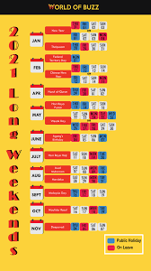 The employer has the right to choose from the government announced public holidays for the remaining. Ready For 2020 To Be Over Here S The 2021 Long Weekend Calendar So You Can Start Planning Nestia