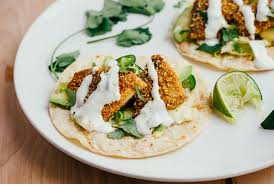 Now it's finally back open, with patio seating for the first time ever. Cornmeal Crusted Fish Tacos With Lime Crema Brooklyn Supper Fish Tacos Fish Recipes Seasoning Recipes