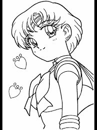Sailor Mercury Coloring Page Sailor Moon Coloring Pages Sailor Moon Stars Sailor Moon