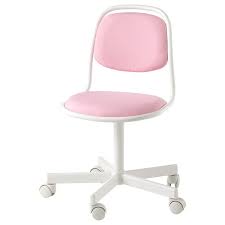 orfjall كرسي مكتب أطفال أبيض vissle زهري ikea