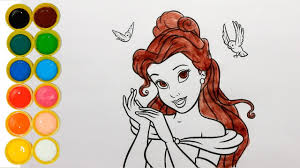 Que tal imprimir desenhos de peixes para colorir? Pintando Rosto Da Princesa Bela Com Pincel E Tinta Aprendendo A Pintar Youtube