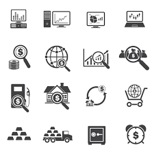 Vector files, including png and svg icons. Big Data Finance Icon Set 1215098 Vektor Kunst Bei Vecteezy