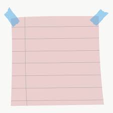 Download Premium Png Of Blank Lined Notepaper Set With Sticky Tape On In 2020 Note Paper Sticky Tape Doodle Frame