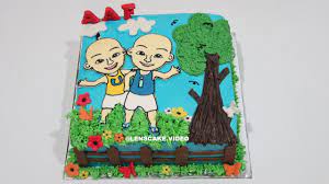 Jual kue ultah baground karakter kartun radja lapis tokopedia via tokopedia.com. Cara Membuat Kue Ulang Tahun Upin Ipin Dengan Cepat How To Make Birthday Cake Youtube