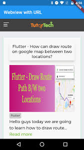 There are several packages which can help you implement a webview in your flutter application. Webview In Flutter Open Local Html File In To Webview Open Url In Webview Handle Javascript Function In Webview