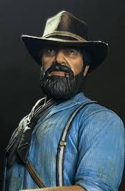 Finished Large Scale Arthur Morgan Model from Red Dead Redemption