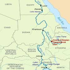 فوائد بناء سَدّ النهضة والمخاوف الناتجة عنه. Map Showing The Nile River With Its Main Branches White And Blue Download Scientific Diagram