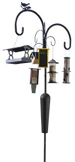 Bird Feeder Pole With Squirrel Baffle Uk Amazon Com Yellowstone Old Faithful Birdfeeder Pole And Hook By Squirrel Stopper 6 Hanging Stations Ysof08 Bird Feeder Poles Bird Feeders Bird Accessories