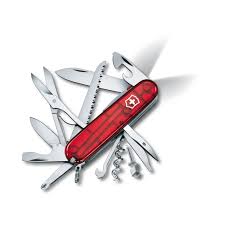 Red Ruby Swiss Army Knife Huntsman Lite 21 Functions Victorinox