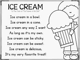 Ice Cream Day End Of Year Theme Days Cara Carroll Poetry For Kids Kindergarten Poems Kids Poems