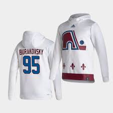 Avalanche specialty jersey cuffed knit. Colorado Avalanche Philipp Grubauer White 2021 Reverse Retro Authentic Pullover Special Edition Hoodie