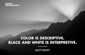Color photos can have a wide palette of shading, but the best black and white images often have a clear 'black' and 'white' to guide the viewer. 20 Best Black And White Quotes For Photography Inspiration Quotes About Photography Black And White Quotes Inspirational Quotes White