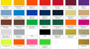 79 Prototypical Ink Pantone Color Chart