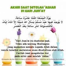 Cara Memanfaatkan Waktu Ba Da Ashar Sampai Maghrib Di Hari Jum At Untuk Berdoa