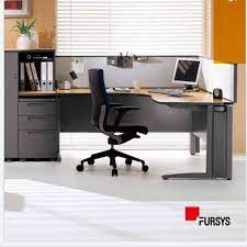 fursys office desk l shop size 160x160x75 with drawer excellent condition made in korea price 65 bd tel 17780601 tel 33770050 tel 66992443 modern