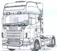 Bezoek onze website om vrachtwagen kleurplaat te bekijken en te printen. Kleurplaat Scania Kleurplaten