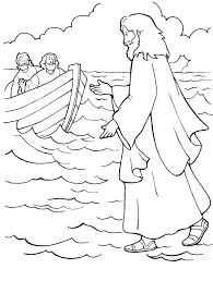 If your child loves interacting. Bible Coloring Pages Jesus Walking On Water Printable 2021 0999 Coloring4free Coloring4free Com