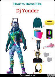 Dj Yonder Fortnite Costume For Cosplay Halloween Cool Costumes Halloween Party Costumes Mens Costumes