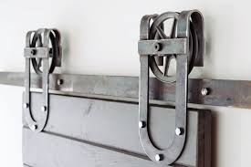 Vintage Industrial Spoked Horseshoe Sliding Steel Barn Wood Door Closet Hardware Track Schiebeturen Schrank Retro Industrial Schiebestallturen