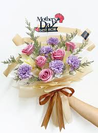 Millions celebrate this day by presenting their mother with beautiful flowers, a card, or a present. Sf42 Soap Flowers Bouquet Same Day Flower Delivery To Malaysia Only Love Florist Gifts