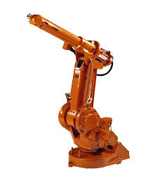 Orange Industrial Robot For Those Of Us Who Grew Up On A Steady Diet Of Asimov Et Al Isn T It Disappointin Robot Design Hard Surface Modeling Robot Mechanics