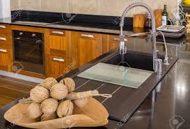 kitchen cabinets with metal handles