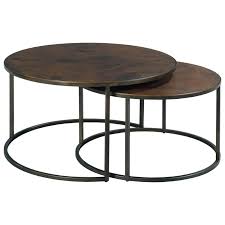 Featuring styles and finishes to suit every home, from small coffee tables for modern city apartments to large glass coffee tables for minimalistic homes. Hammary Sanford Nesting Round Cocktail Table Set With Acid Wash Hammered Copper Tops Metal Bases Reid S Furniture Cocktail Coffee Tables