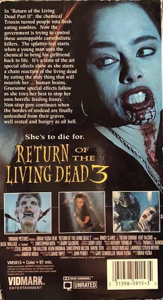 Return of the Living Dead: Part III VHS movie collectible [Barcode  031398591535]