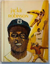 Jackie Robinson Pro Ball's First Black Star by James T. Olsen Illustrated  by Harold Henriksen Vintage Hardcover Book Baseball History 1974