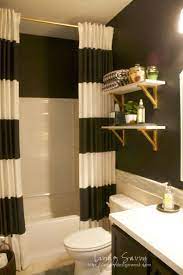 Living Savvy My House Black White Guest Bath Reveal Gold Bathroom Decor Black And Gold Bathroom White Bathroom Decor