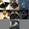This necklace from harry potter features a salazar slytherin's locket pendant. 1