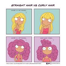 I Create Comics Based On Curly Hair Problems Curly Hair Styles Curly Hair Problems Hair Problems