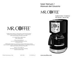 Coffee models.* the strong brew selector makes a bolder cup of coffee when you want one, with the touch of a button. Mr Coffee Cjx21cp User S Manual Manualzz
