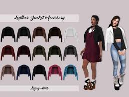 8,260 48 how to modify your xbox or xbox 360. Leather Jacket Accessory Sims Sims 4 Clothing Sims 4