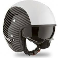 Casque Diesel Hi Jack White Stripes Casque Moto Jet Casque Moto Casque