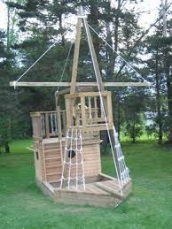 Play Ship Know How Many Parents Would Not Let There Kids On This Thing In Today S Age Diy Playground Kids Play Area Backyard For Kids