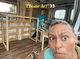 Van build progress and vinyl installation