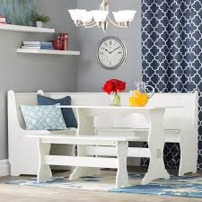 August Grove Foristell 3 Piece Breakfast Nook Dining Set Reviews Wayfair In 2020 Nook Dining Set Breakfast Nook Dining Set Dining Room Sets