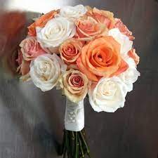 Purple orange lavender rose tiger lily bridal wedding bouquet. Wedding Bouquet With Orange And White Roses W Flowers Ottawa White Flower Bouquet Wedding Flower Decorations Vintage Wedding Theme