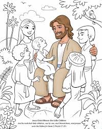 Lds Games Com Jesus Christ Blesses The Little Children Jesus Coloring Pages Sunday School Coloring Pages Coloring Pages